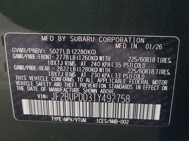 2026 – Subaru – Outback
