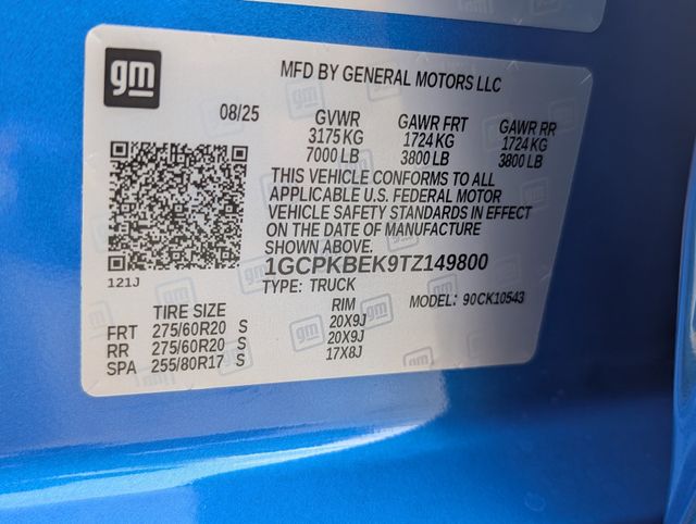 New 2026 Blue Chevrolet Custom image 26