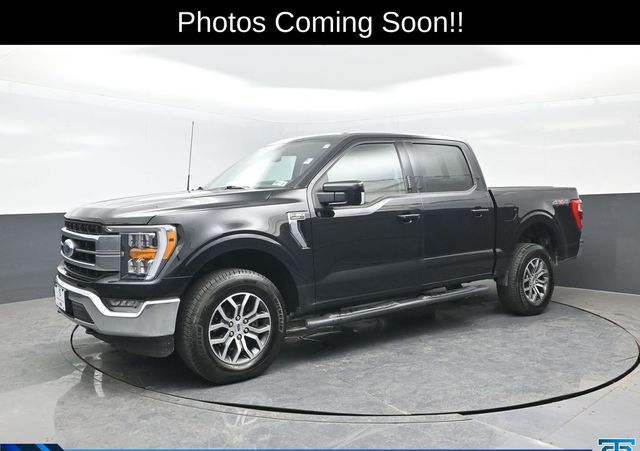 Black 2022 Ford F-150 Lariat SuperCrew 4WD Pickup Truck Four-Wheel Drive Automatic