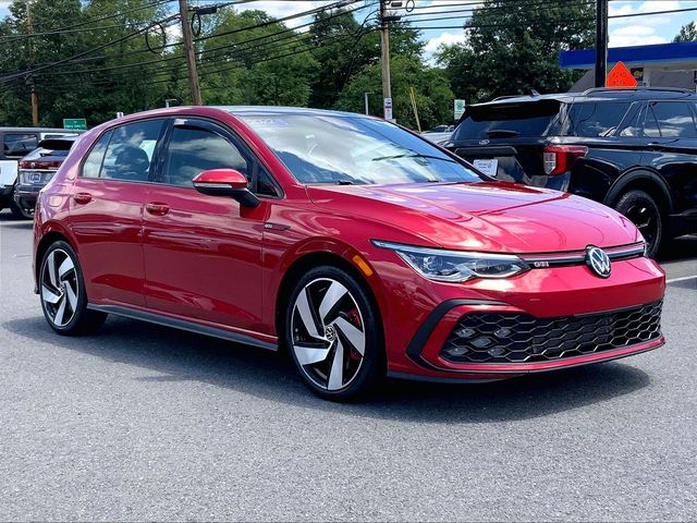 Red 2022 Volkswagen Golf GTI Hatchback Front-Wheel Drive 6-Speed Manual