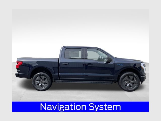Antimatter Blue Metallic 2025 Ford F-150 Lightning Flash SuperCrew AWD Pickup Truck All-Wheel Drive Automatic