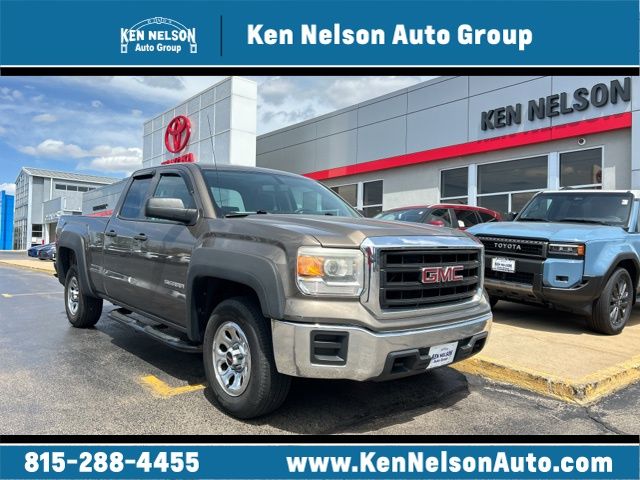 Bronze Alloy Metallic 2015 GMC Sierra 1500 Base Double Cab 4WD Pickup Truck Four-Wheel Drive 6-Speed Automatic Overdrive