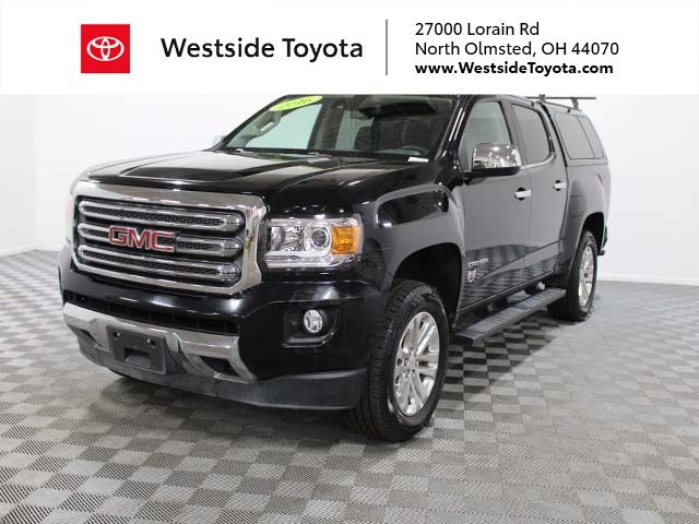 Onyx Black 2016 GMC Canyon SLT Crew Cab 4WD Pickup Truck Four-Wheel Drive 6-Speed Automatic