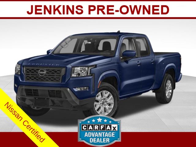 Deep Blue Pearl 2023 Nissan Frontier Pickup Truck 4X2 9-Speed Automatic