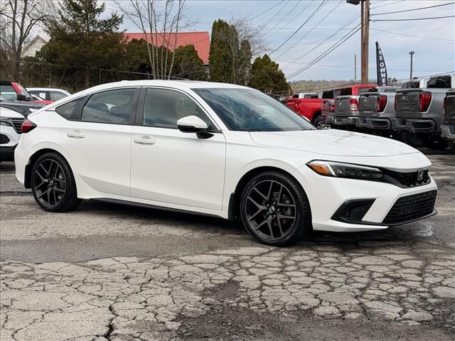 Platinum White 2022 Honda Civic Hatchback Sport Touring FWD Hatchback Front-Wheel Drive Continuously Variable Transmission