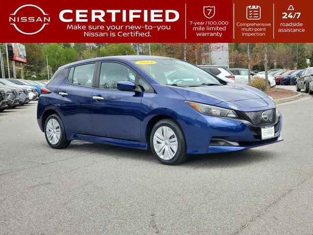 Deep Blue Pearl 2024 Nissan LEAF S FWD Hatchback Front-Wheel Drive Automatic