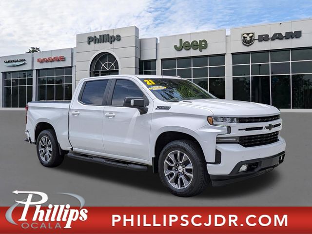 Summit White 2021 Chevrolet Silverado 1500 Pickup Truck Four-Wheel Drive Automatic