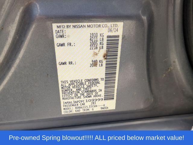 Used 2015 Gray Nissan 2.5 S image 44
