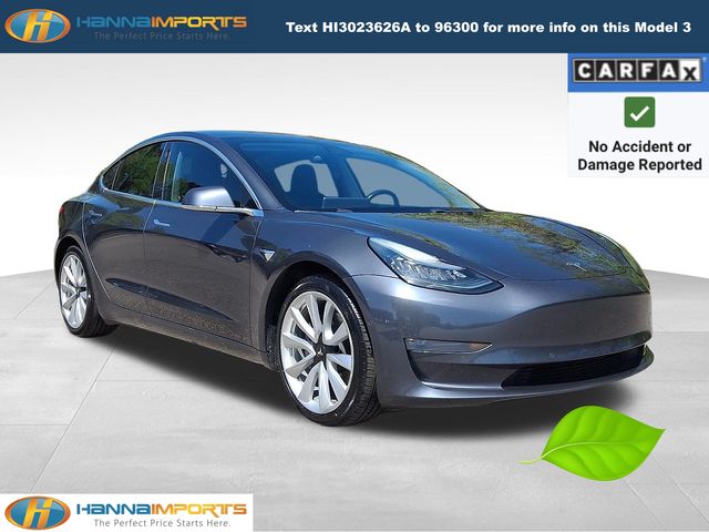 Midnight Silver Metallic 2019 Tesla Model 3 Long Range AWD Sedan All-Wheel Drive 1-Speed Automatic