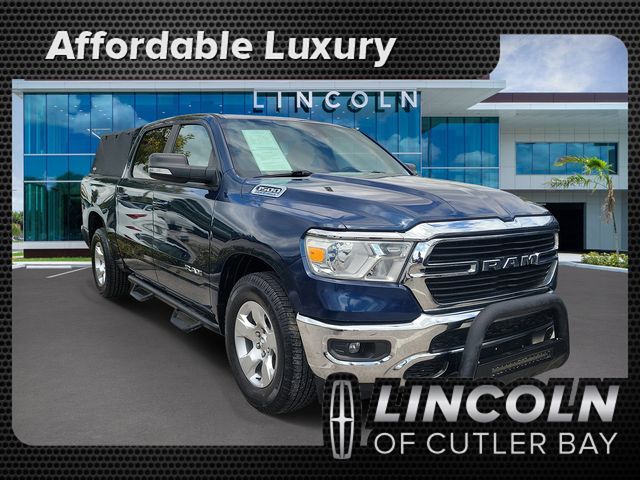 Patriot Blue Pearlcoat 2021 RAM 1500 Big Horn Crew Cab RWD Pickup Truck 4X2 8-Speed Automatic