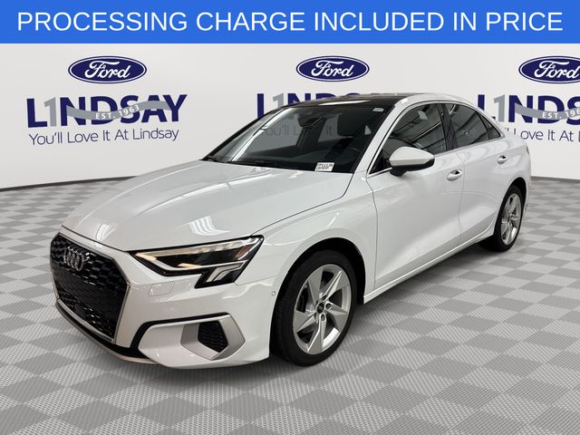 Silver 2024 Audi A3 Sedan Front-Wheel Drive 7-Speed Automatic