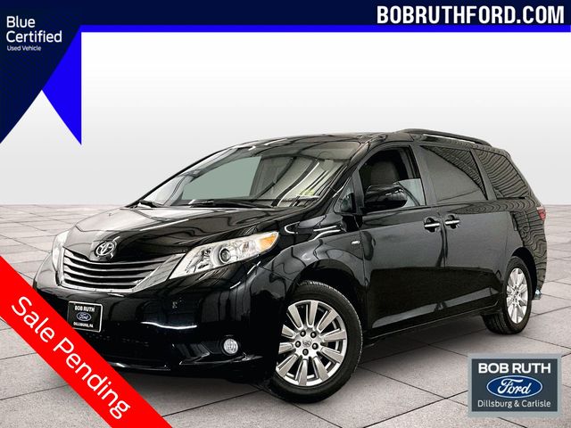 Black 2017 Toyota Sienna Minivan All-Wheel Drive 8-Speed Automatic