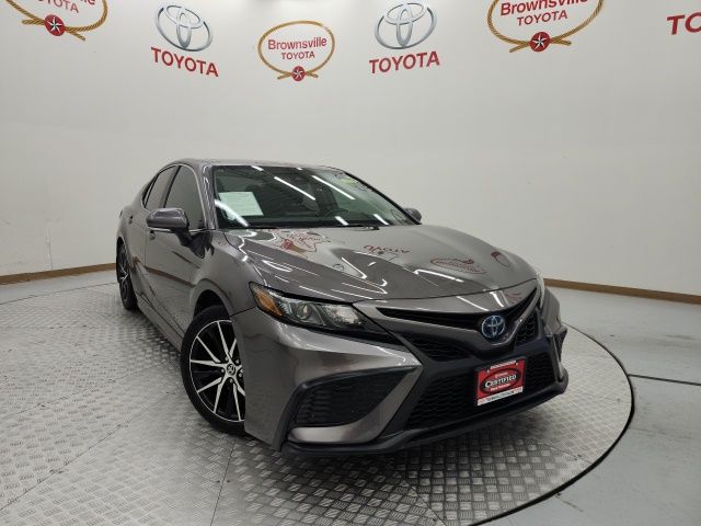 Predawn Gray Mica 2023 Toyota Camry Hybrid Sedan Front-Wheel Drive Continuously Variable Transmission