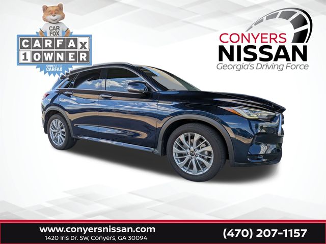 Blue 2023 INFINITI QX50 SUV / Crossover Front-Wheel Drive Continuously Variable Transmission