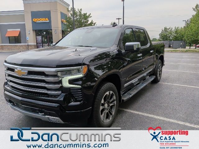 Black 2024 Chevrolet Silverado 1500 High Country Crew Cab 4WD Pickup Truck Four-Wheel Drive Automatic