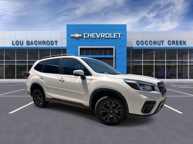 Crystal White Pearl 2019 Subaru Forester SUV / Crossover All-Wheel Drive Continuously Variable Transmission