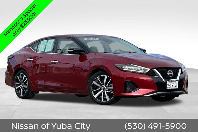 Red 2023 Nissan Maxima SV FWD Sedan Front-Wheel Drive Continuously Variable Transmission