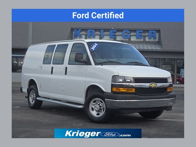 Summit White 2024 Chevrolet Express Cargo 2500 RWD Van Rear-Wheel Drive 8-Speed Automatic Overdrive
