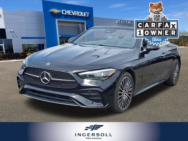 Obsidian Black Metallic 2024 Mercedes-Benz CLE 450 4MATIC Convertible All-Wheel Drive 9-Speed Automatic