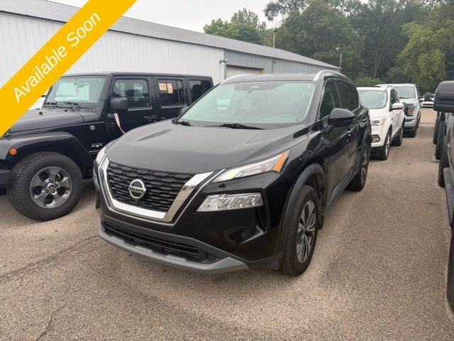 Black 2021 Nissan Rogue SUV / Crossover Front-Wheel Drive Continuously Variable Transmission