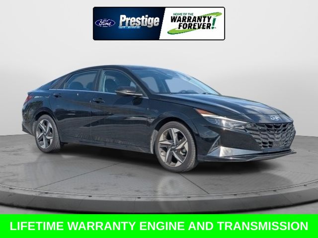 Phantom Black 2023 Hyundai Elantra Sedan Front-Wheel Drive Continuously Variable Transmission