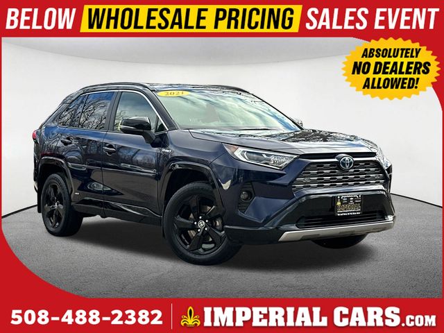 Midnight Black Metallic 2021 Toyota RAV4 Hybrid XSE AWD SUV / Crossover All-Wheel Drive Continuously Variable Transmission