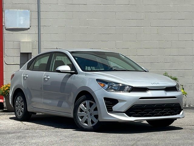 Silky Silver 2023 Kia Rio Sedan Front-Wheel Drive Continuously Variable Transmission