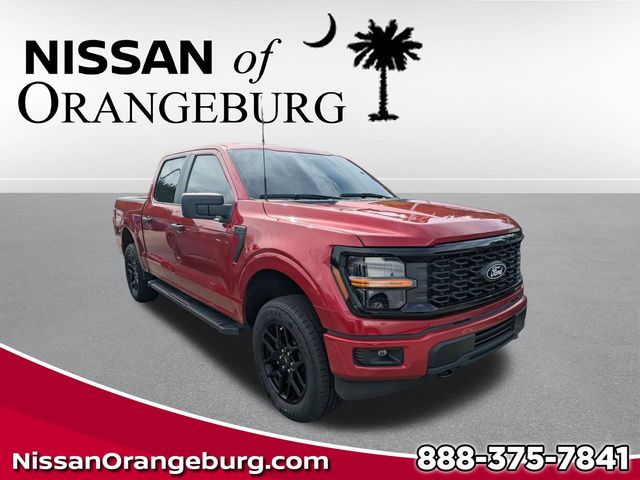 Red Metallic 2025 Ford F-150 STX SuperCrew 4WD Pickup Truck Four-Wheel Drive Automatic