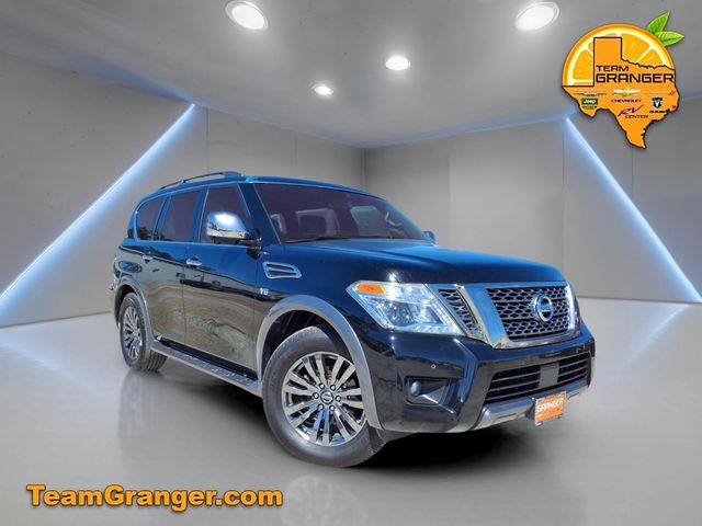 Super Black 2018 Nissan Armada Platinum SUV / Crossover 4X2 7-Speed Automatic