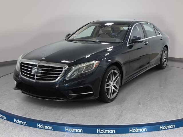 Anthracite Blue Metallic 2015 Mercedes-Benz S-Class Sedan All-Wheel Drive 7-Speed Automatic