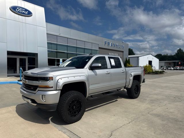 Silver Ice Metallic 2018 Chevrolet Silverado 1500 Pickup Truck Four-Wheel Drive 6-Speed Automatic Overdrive