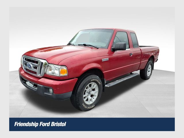 Red 2007 Ford Ranger XLT SuperCab 4WD Pickup Truck Four-Wheel Drive 5-Speed Manual Overdrive