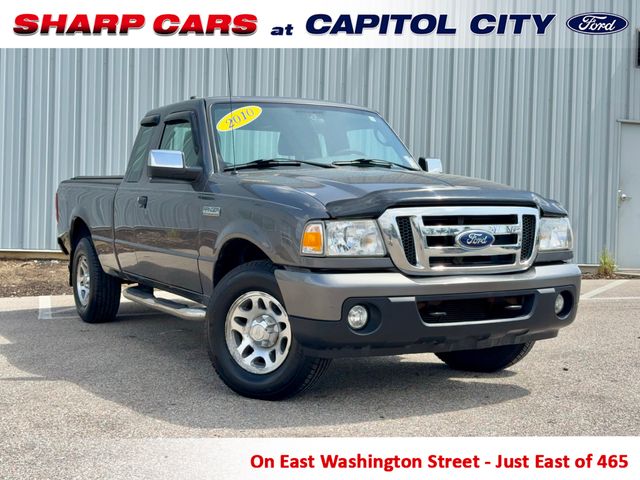 Gray 2010 Ford Ranger XLT SuperCab 4-Door 4WD Pickup Truck Four-Wheel Drive 5-Speed Automatic