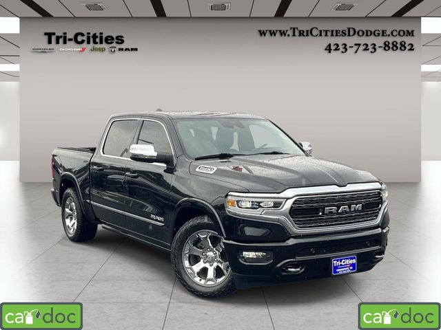 Diamond Black 2023 RAM 1500 Limited Crew Cab 4WD Pickup Truck Four-Wheel Drive 8-Speed Automatic