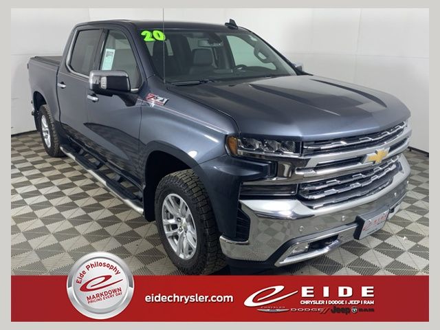 Shadow Gray Metallic 2020 Chevrolet Silverado 1500 Pickup Truck Four-Wheel Drive 8-Speed Automatic