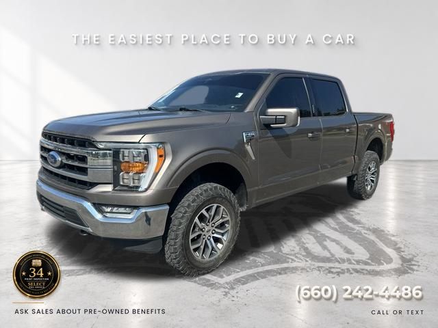 Stone Gray Metallic 2022 Ford F-150 Pickup Truck Four-Wheel Drive Automatic