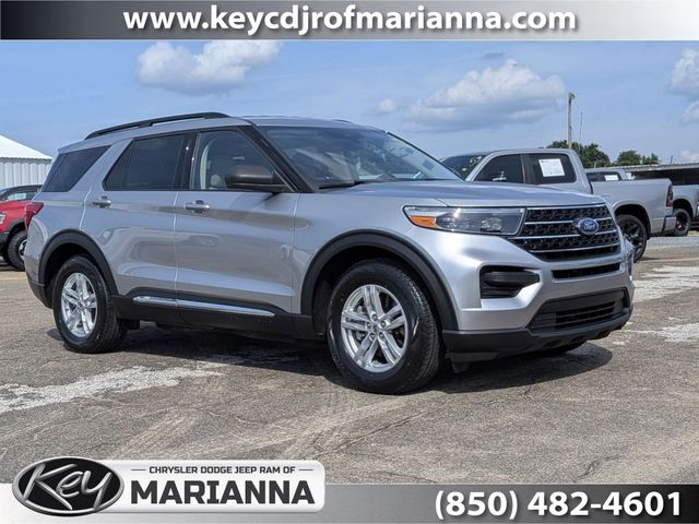Silver Metallic 2020 Ford Explorer SUV / Crossover Rear-Wheel Drive Automatic