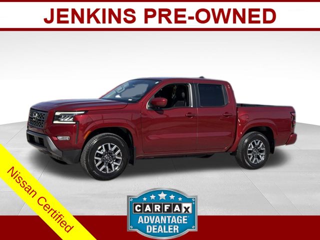 Cardinal Red Metallic Tricoat 2024 Nissan Frontier Pickup Truck 4X2 9-Speed Automatic Overdrive