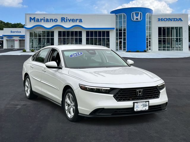 Platinum White Pearl 2024 Honda Accord LX FWD Sedan Front-Wheel Drive Continuously Variable Transmission