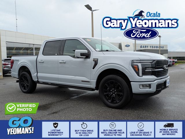 Space White Metallic 2025 Ford F-150 Pickup Truck Four-Wheel Drive Automatic