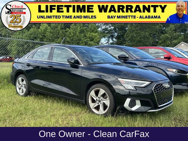 Silver 2024 Audi A3 Sedan Front-Wheel Drive 7-Speed Automatic