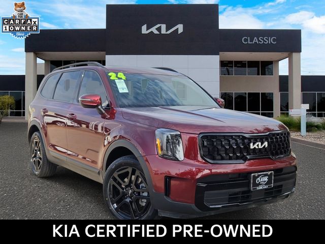 Dawning Red 2024 Kia Telluride EX X-Line AWD SUV / Crossover All-Wheel Drive 8-Speed Automatic