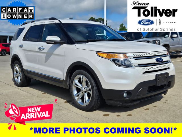White Platinum Clearcoat Metallic 2015 Ford Explorer Limited SUV / Crossover Front-Wheel Drive 6-Speed Automatic