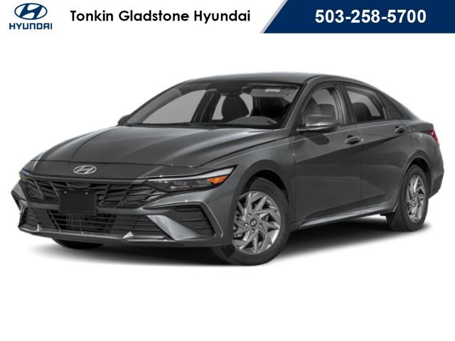 Gray 2026 Hyundai Elantra Hybrid Sedan Front-Wheel Drive 6-Speed Dual Clutch