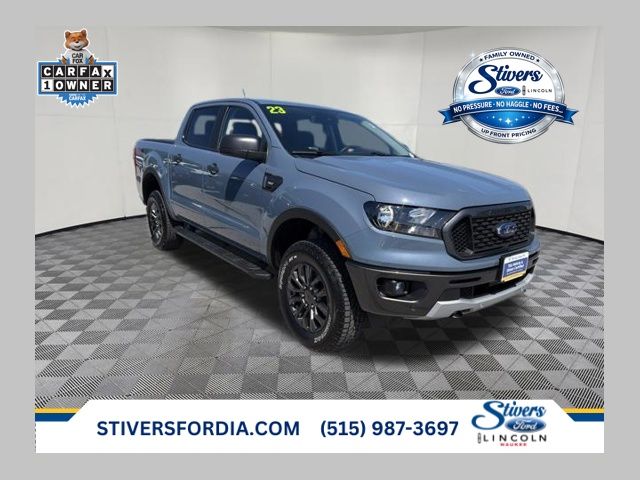 Blue (Azure Gray Metallic Tri-Coat) 2023 Ford Ranger Pickup Truck Four-Wheel Drive Automatic