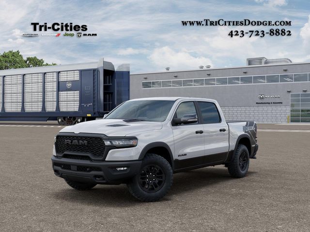 Bright White Clearcoat 2026 RAM 1500 Rebel Crew Cab 4WD Pickup Truck Four-Wheel Drive 8-Speed Automatic