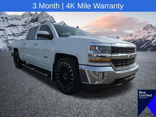 Summit White 2018 Chevrolet Silverado 1500 LT Crew Cab 4WD Pickup Truck Four-Wheel Drive 6-Speed Automatic Overdrive