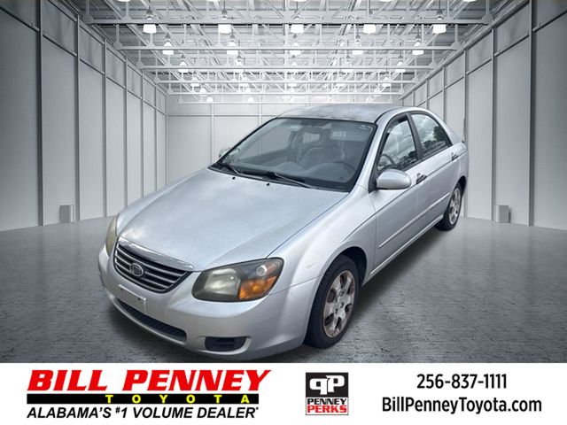 Silver 2009 Kia Spectra Sedan Front-Wheel Drive 4-Speed Automatic Overdrive