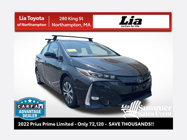 Midnight Black Metallic 2022 Toyota Prius Prime Hatchback Front-Wheel Drive Continuously Variable Transmission