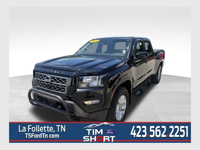 Super Black 2022 Nissan Frontier SV Crew Cab LB 4WD Pickup Truck Four-Wheel Drive 9-Speed Automatic